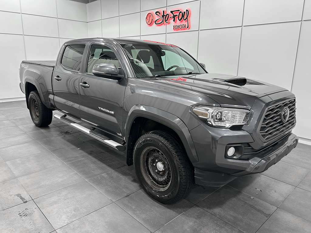 Gray 2023 Toyota Tacoma TRD Sport Double Cab LB 4WD Pickup Truck Four-Wheel Drive Automatic