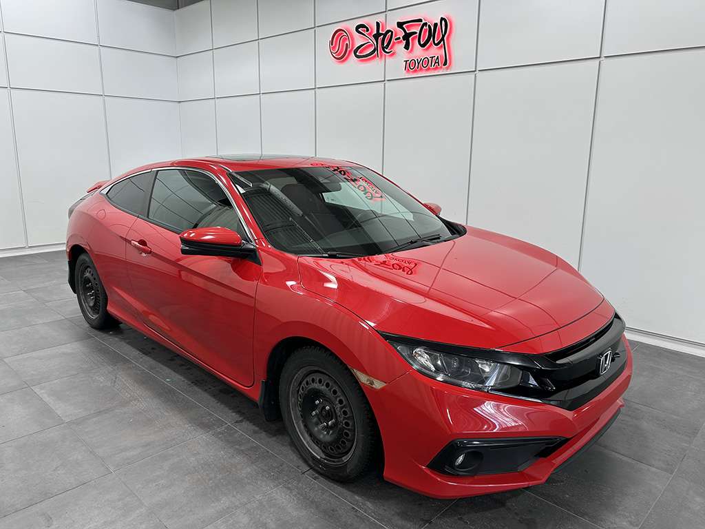 Red 2020 Honda Civic Sport Coupe FWD Coupe Front-Wheel Drive Automatic
