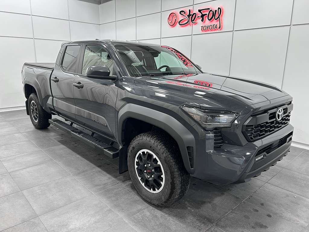 Gray 2024 Toyota Tacoma TRD Off-Road Double Cab 4WD Pickup Truck Four-Wheel Drive Automatic