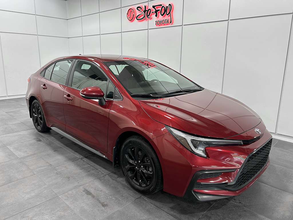 Red 2024 Toyota Corolla SE FWD Sedan Front-Wheel Drive Continuously Variable Transmission
