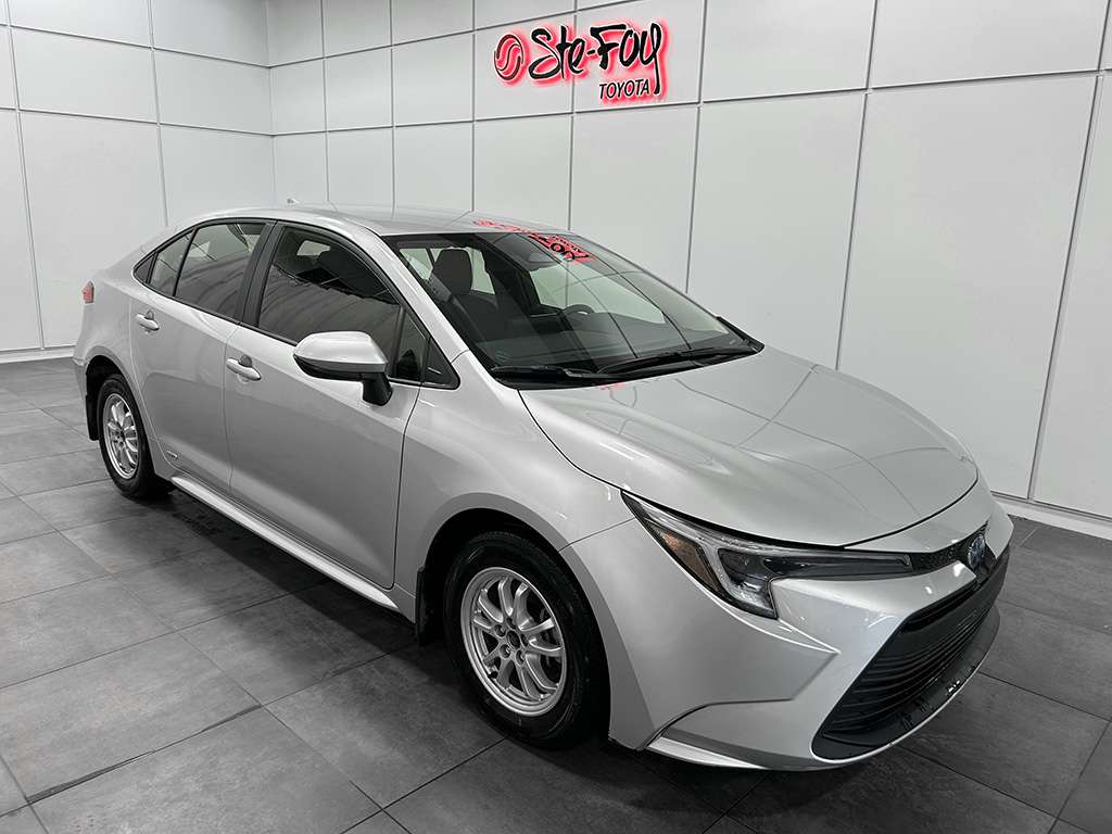 Silver 2023 Toyota Corolla Hybrid Sedan All-Wheel Drive Continuously Variable Transmission