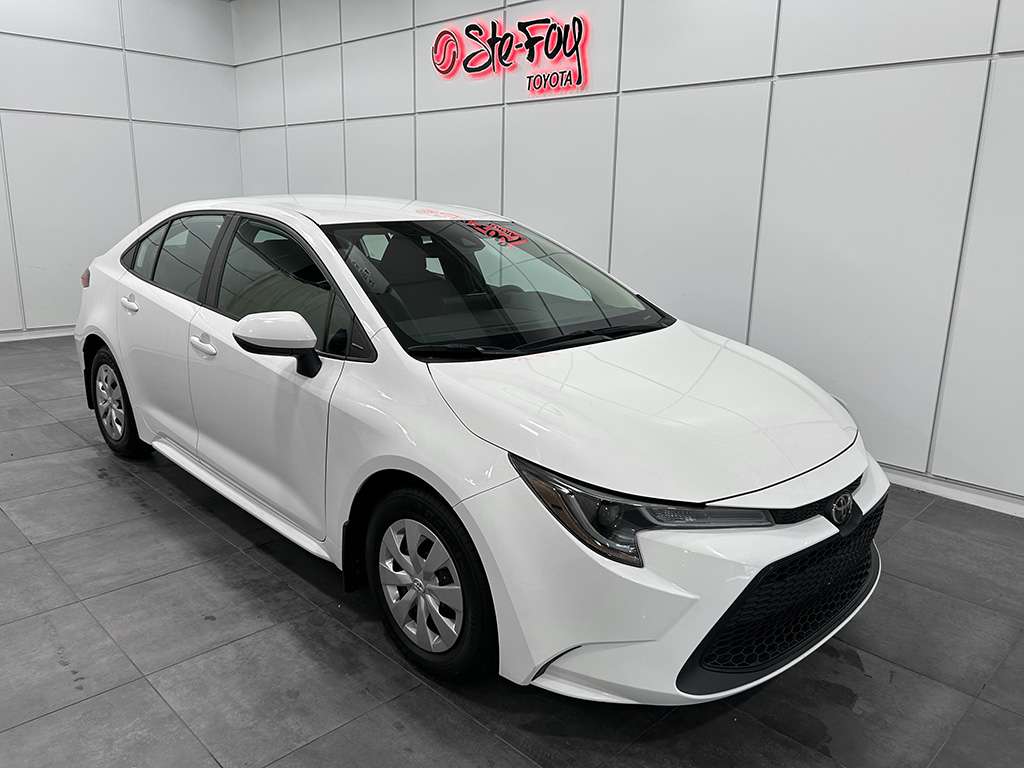 White 2020 Toyota Corolla Sedan Front-Wheel Drive Continuously Variable Transmission