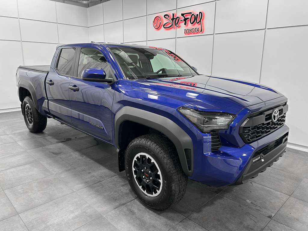 Blue 2024 Toyota Tacoma Pickup Truck Four-Wheel Drive Automatic