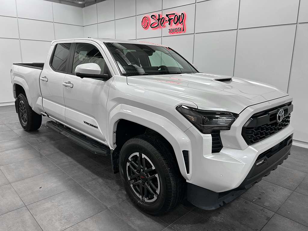 White 2025 Toyota Tacoma Pickup Truck Four-Wheel Drive Automatic