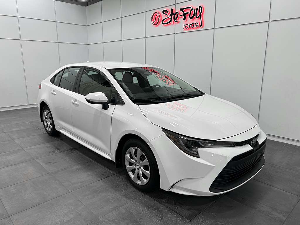 White 2024 Toyota Corolla Sedan Front-Wheel Drive Automatic