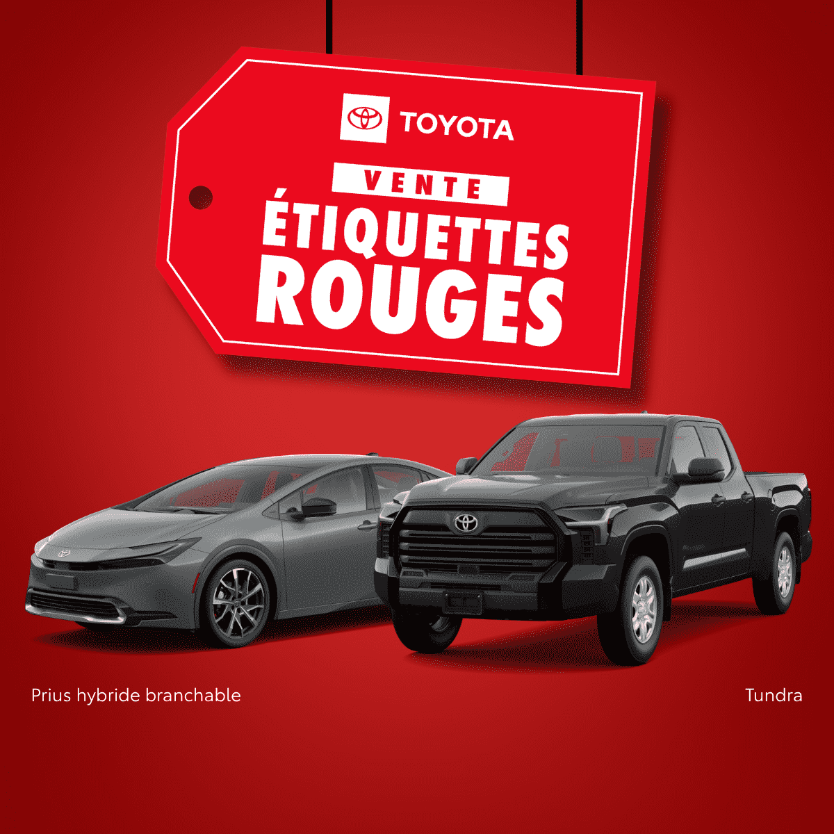 Vente étiquettes rouges